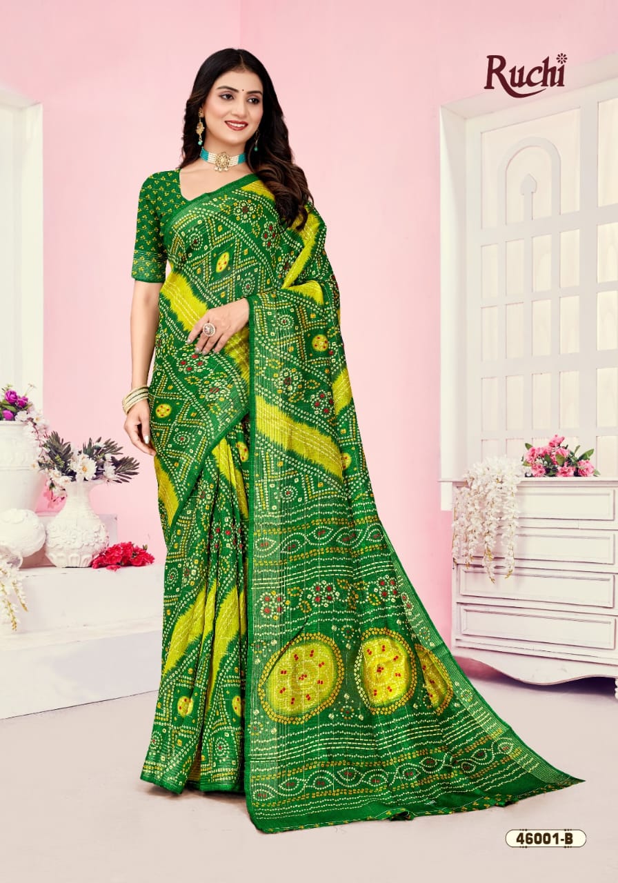 Rainbow Silk 2 Ruchi Linen Silk Sarees Manufacturer Gujarat