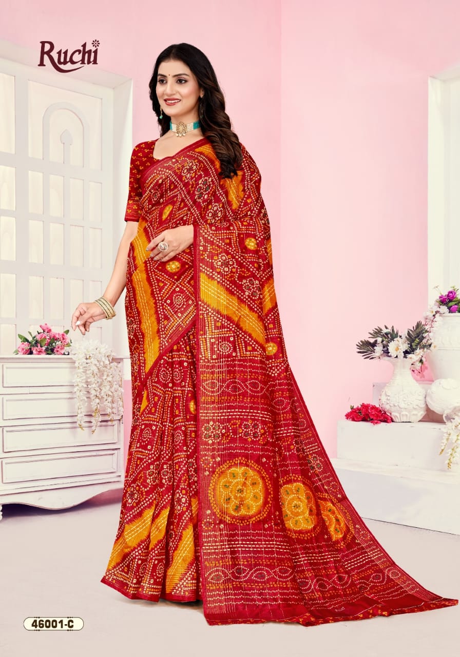 Rainbow Silk 2 Ruchi Linen Silk Sarees Manufacturer Gujarat