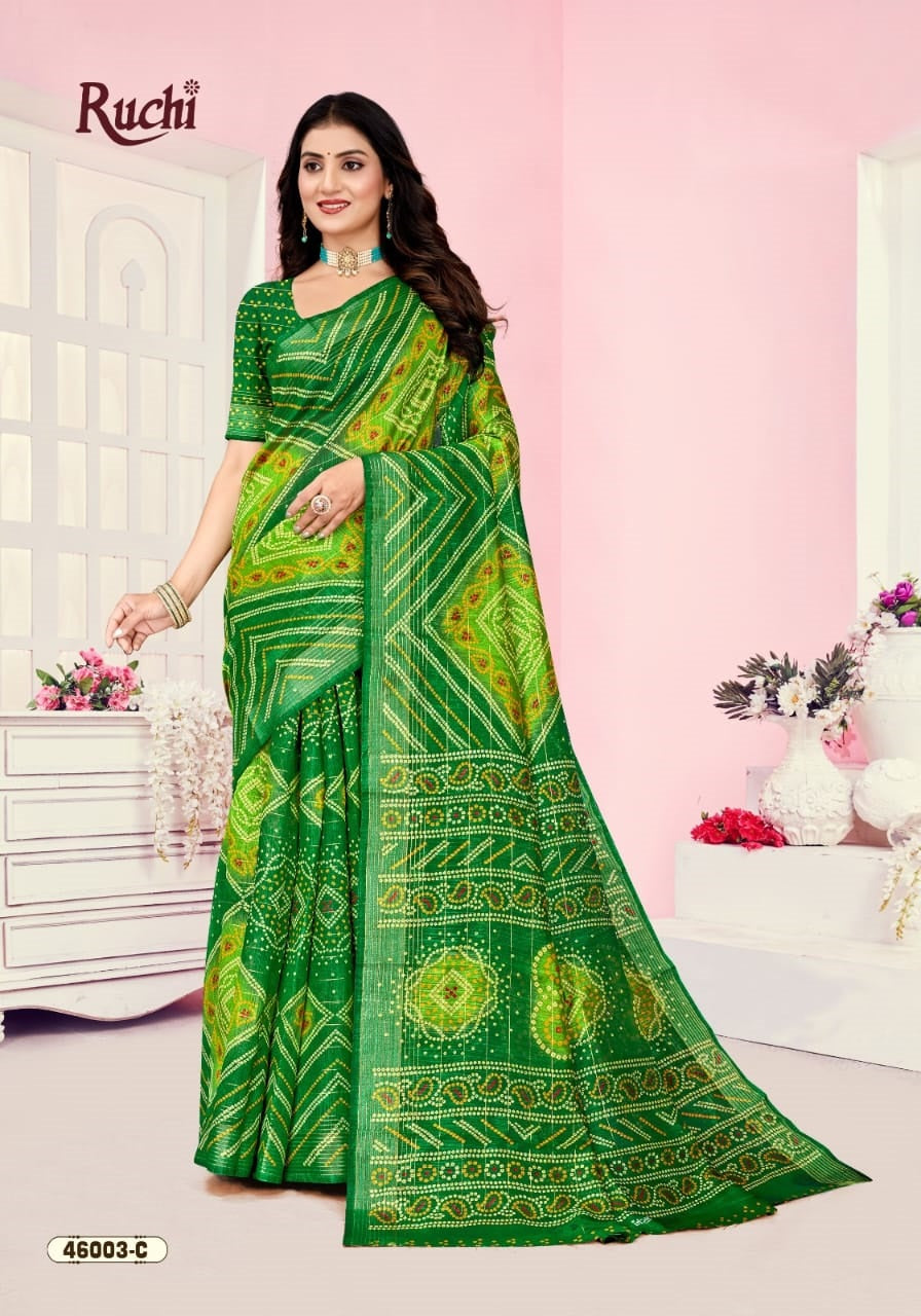 Rainbow Silk 2 Ruchi Linen Silk Sarees Manufacturer Gujarat