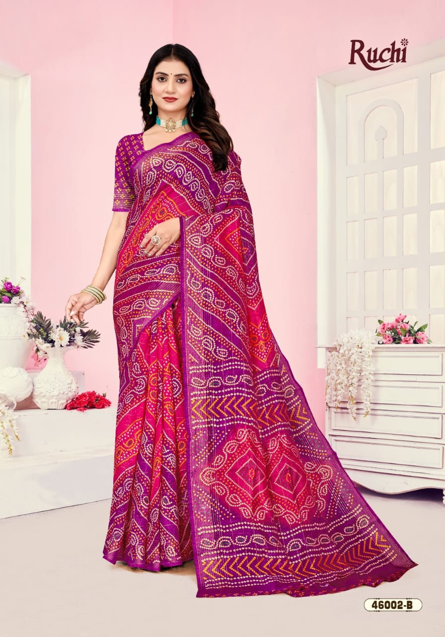 Rainbow Silk 2 Ruchi Linen Silk Sarees Manufacturer Gujarat