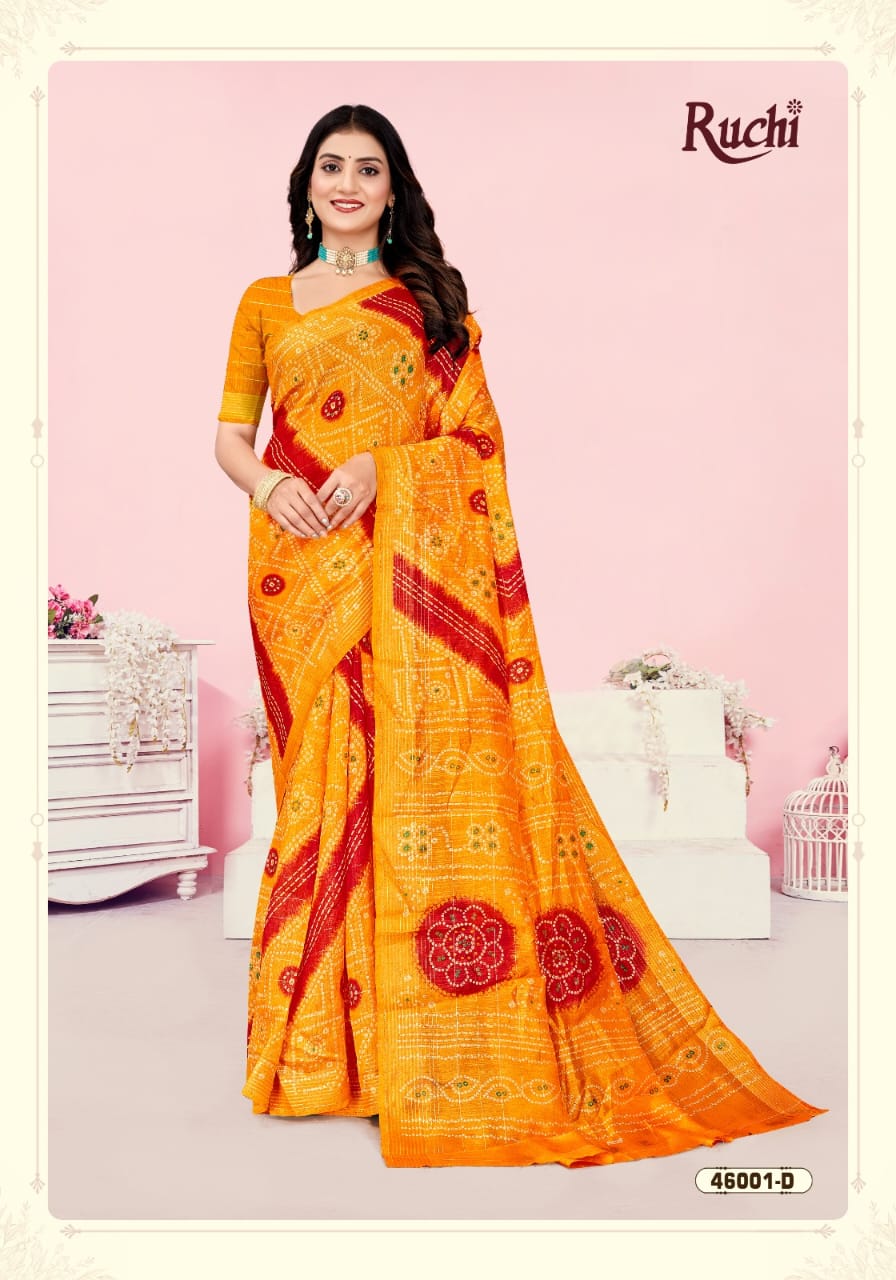 Rainbow Silk 2 Ruchi Linen Silk Sarees Manufacturer Gujarat