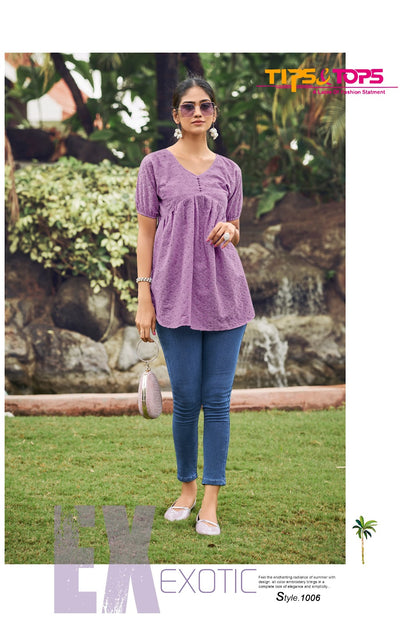 Rainbow Tips Tops Cotton Stylish Tops Manufacturer India