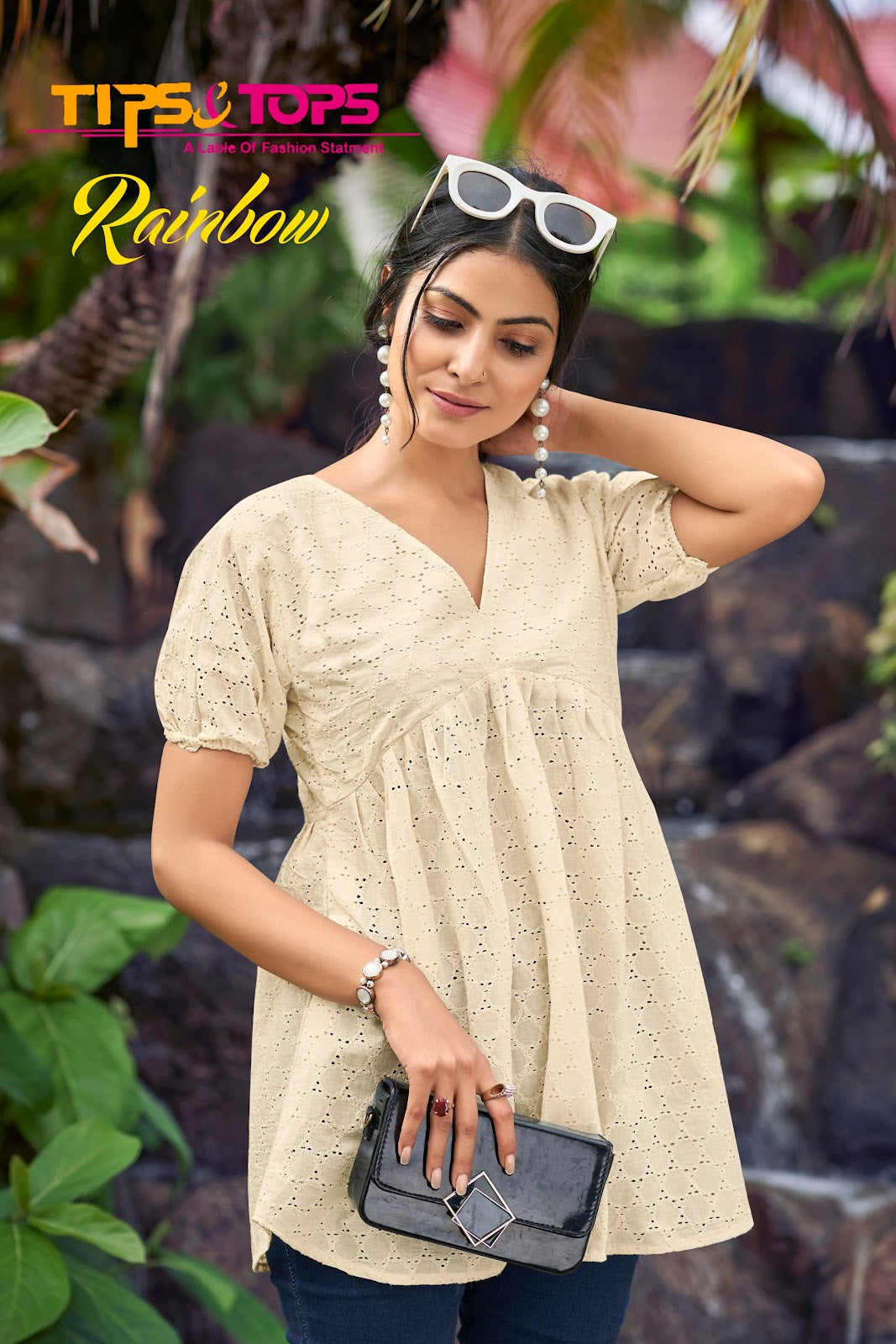 Rainbow Tips Tops Cotton Stylish Tops Manufacturer India
