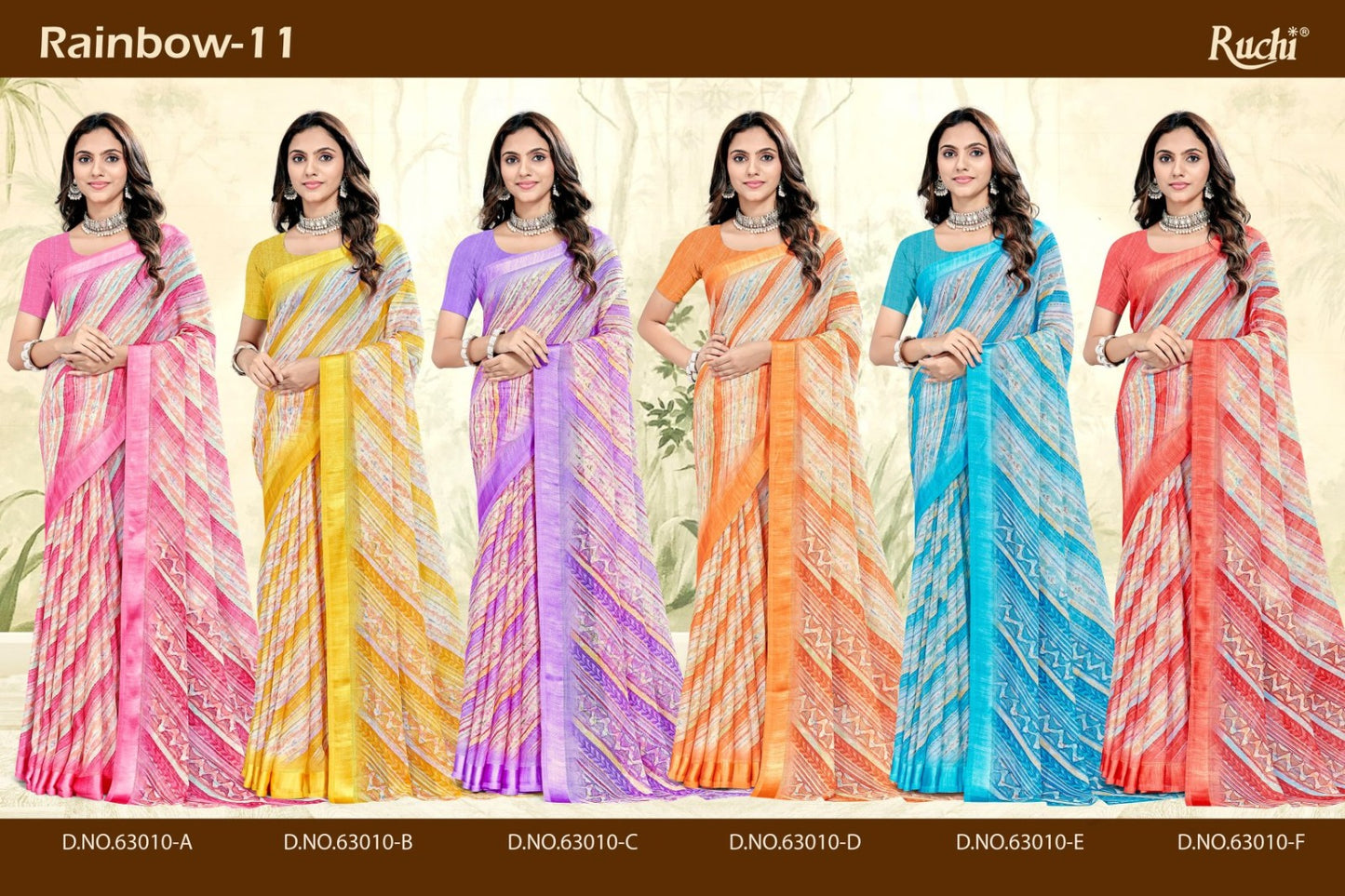 Rainbow Vol 11 Ruchi Sarees Wholesale Price