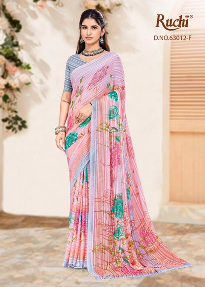 Rainbow Vol 12 Ruchi Sarees Wholesaler Ahmedabad