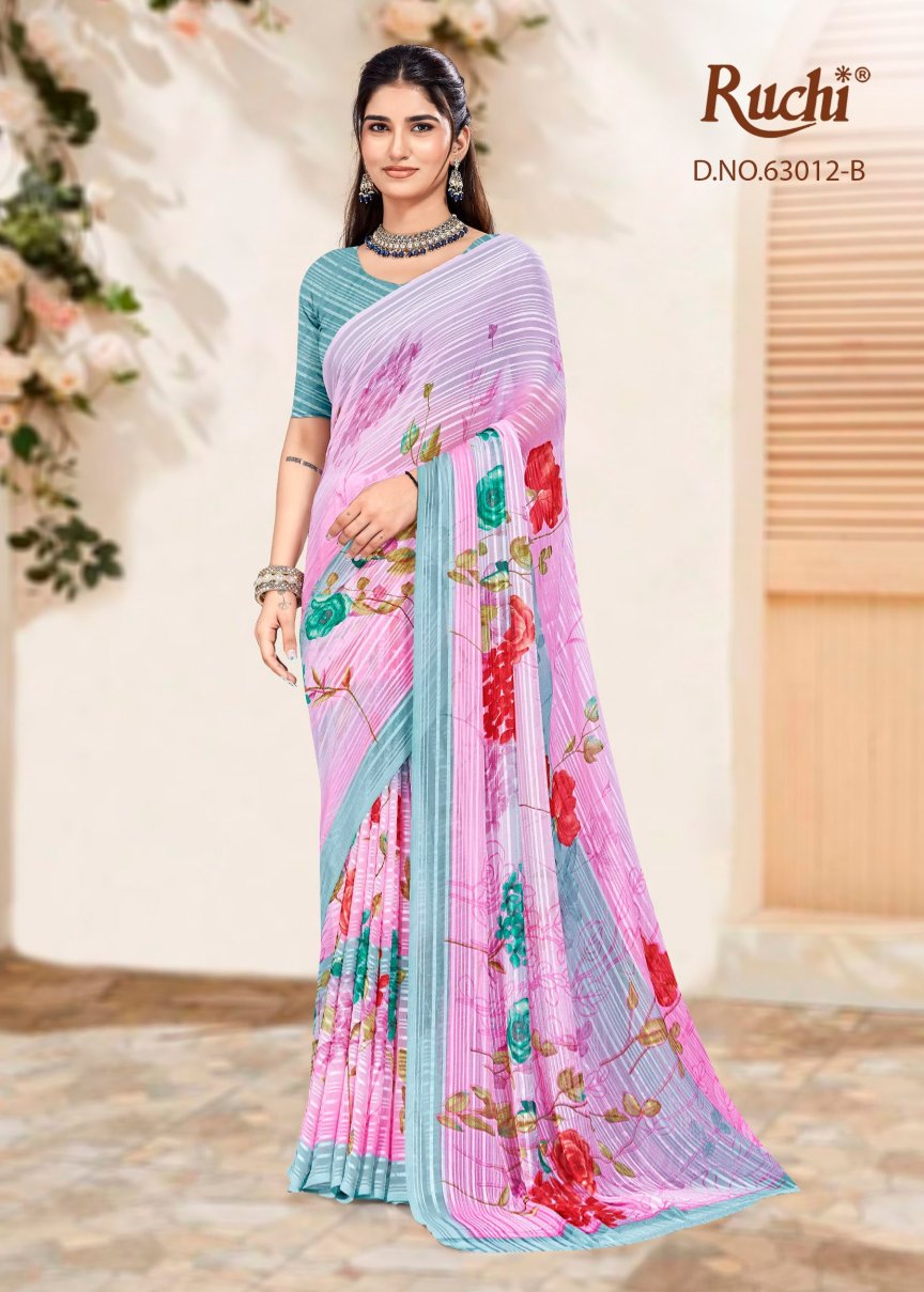 Rainbow Vol 12 Ruchi Sarees Wholesaler Ahmedabad