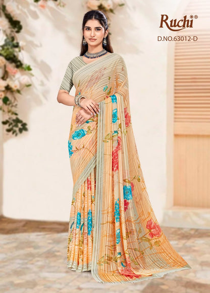 Rainbow Vol 12 Ruchi Sarees Wholesaler Ahmedabad