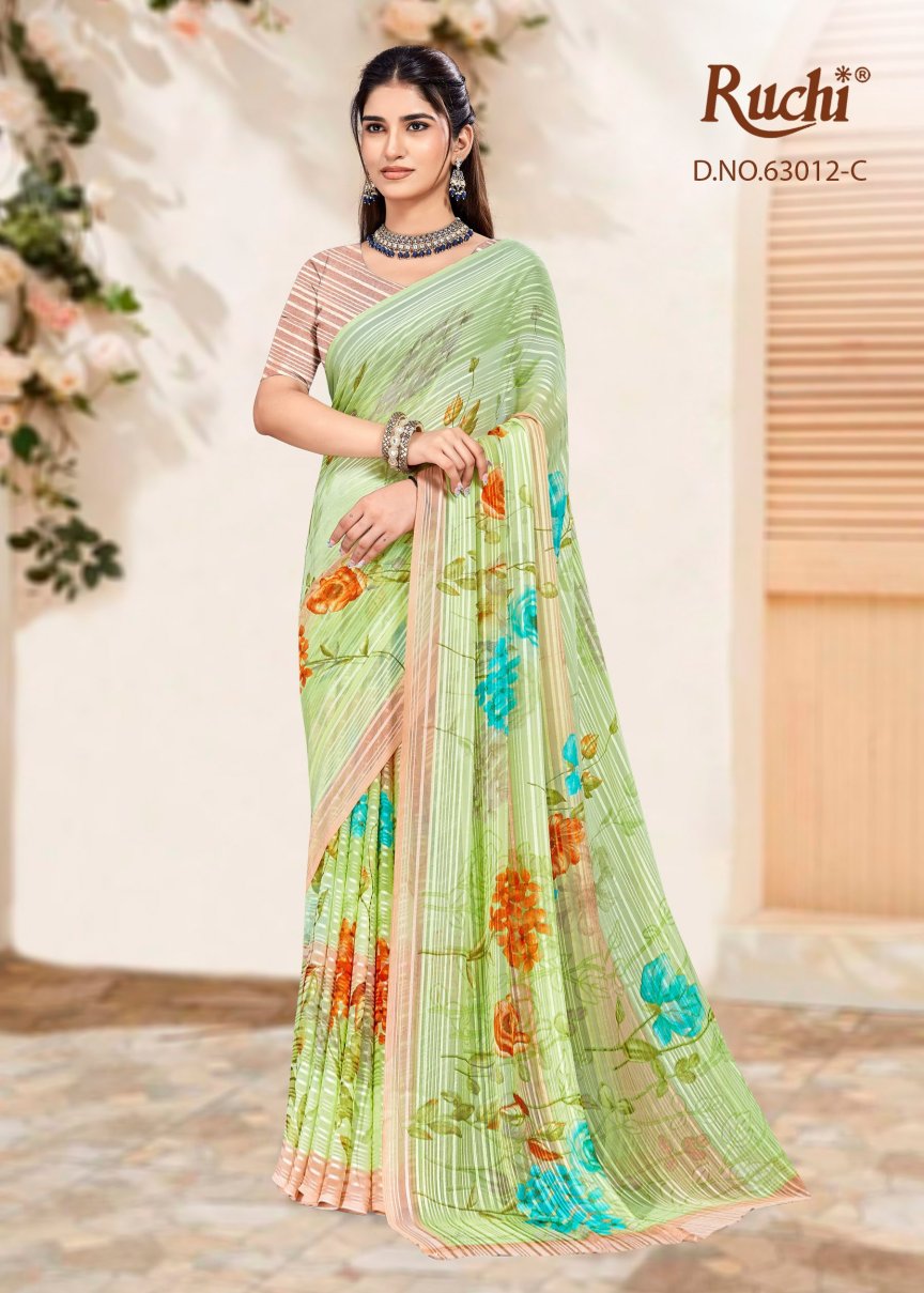Rainbow Vol 12 Ruchi Sarees Wholesaler Ahmedabad