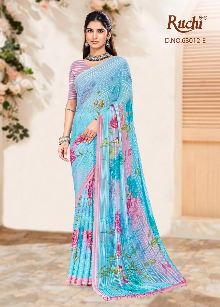 Rainbow Vol 12 Ruchi Sarees Wholesaler Ahmedabad
