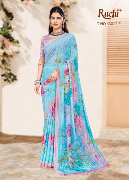 Rainbow Vol 12 Ruchi Sarees Wholesaler Ahmedabad
