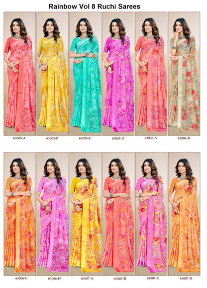 Rainbow Vol 8 Ruchi Sarees Manufacturer
