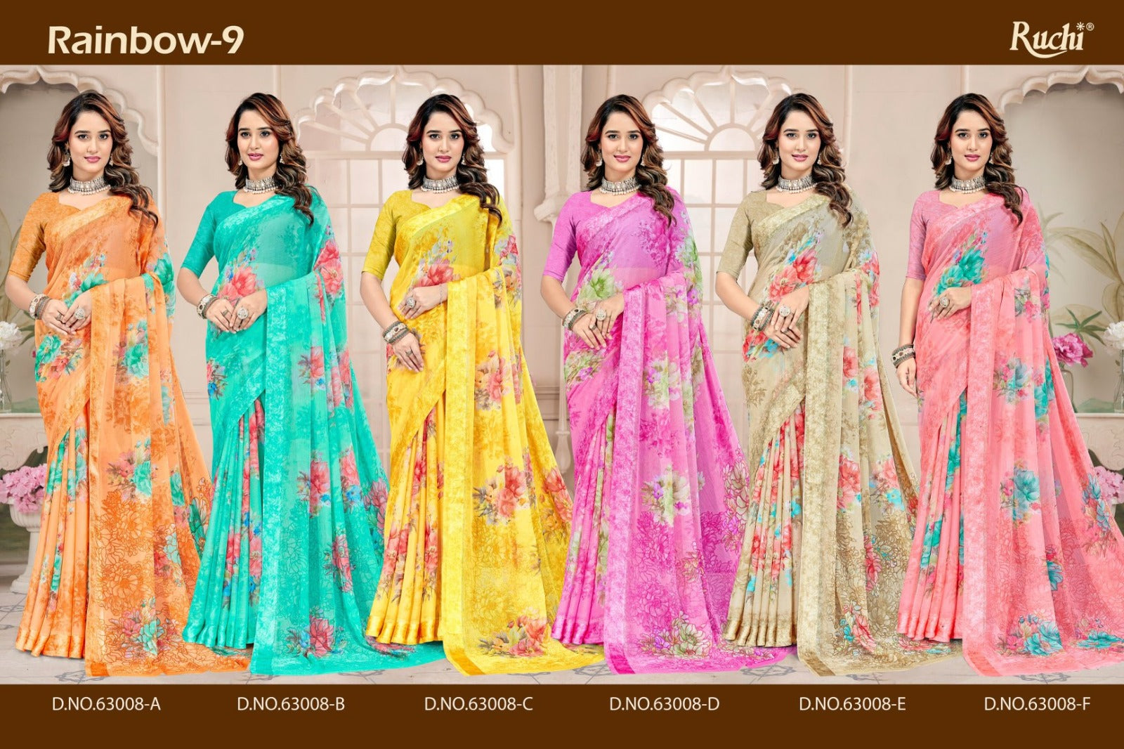 Rainbow Vol 9 Ruchi Sarees Wholesale