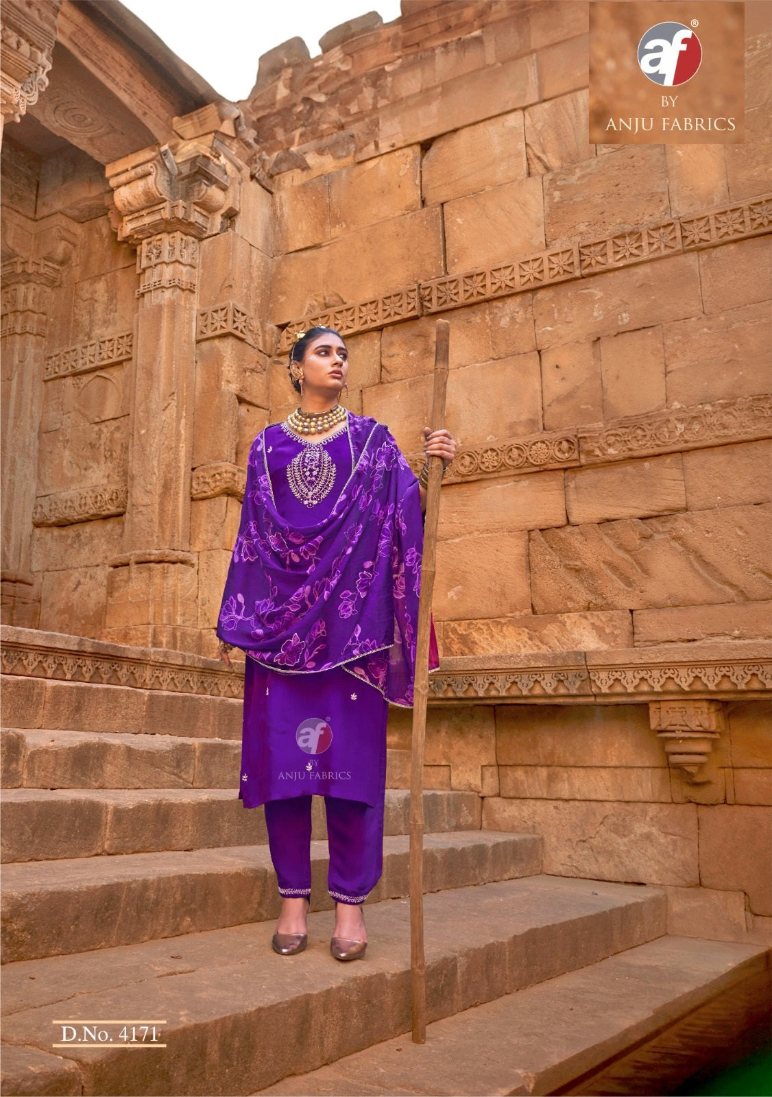 Raj Kothi Af Natural Crepe Readymade Pant Style Suits Manufacturer