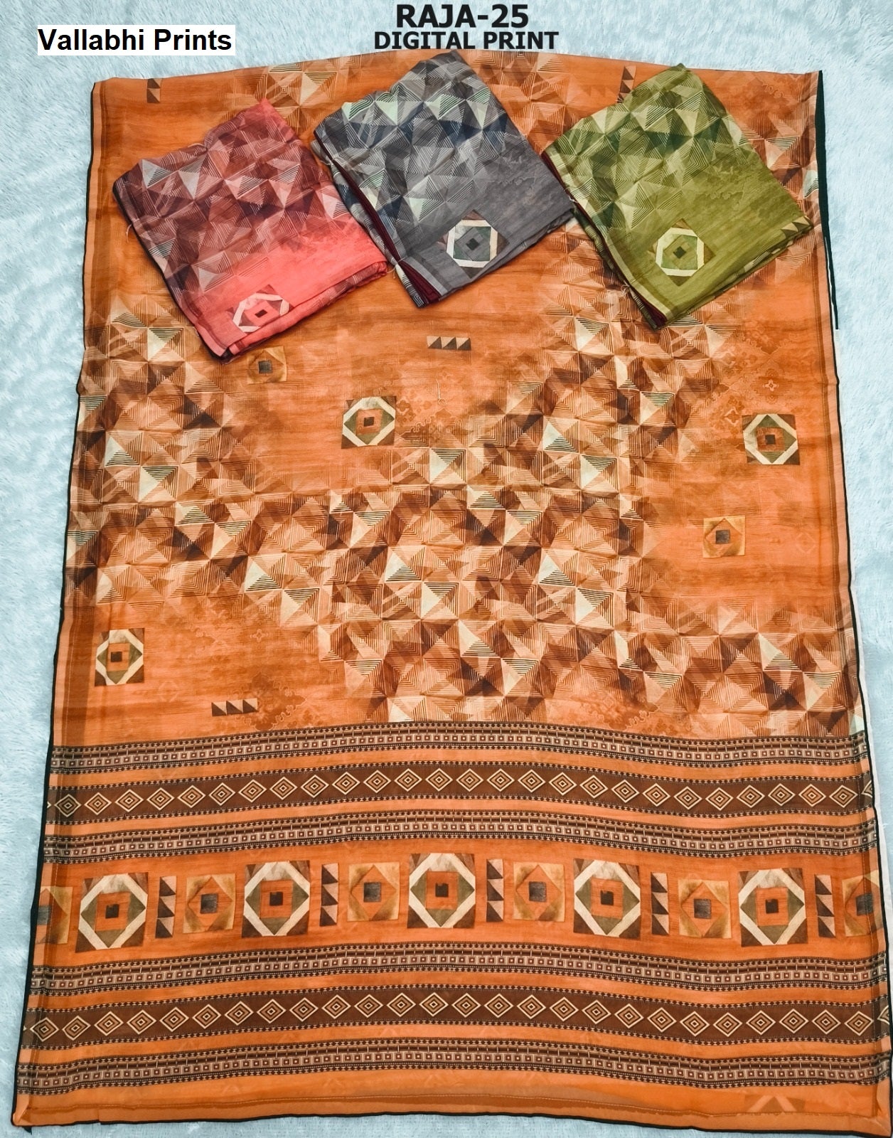 Raja Vallabhi Prints Weightless Sarees Wholesale Price