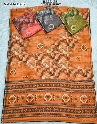 Raja Vallabhi Prints Weightless Sarees Wholesale Price
