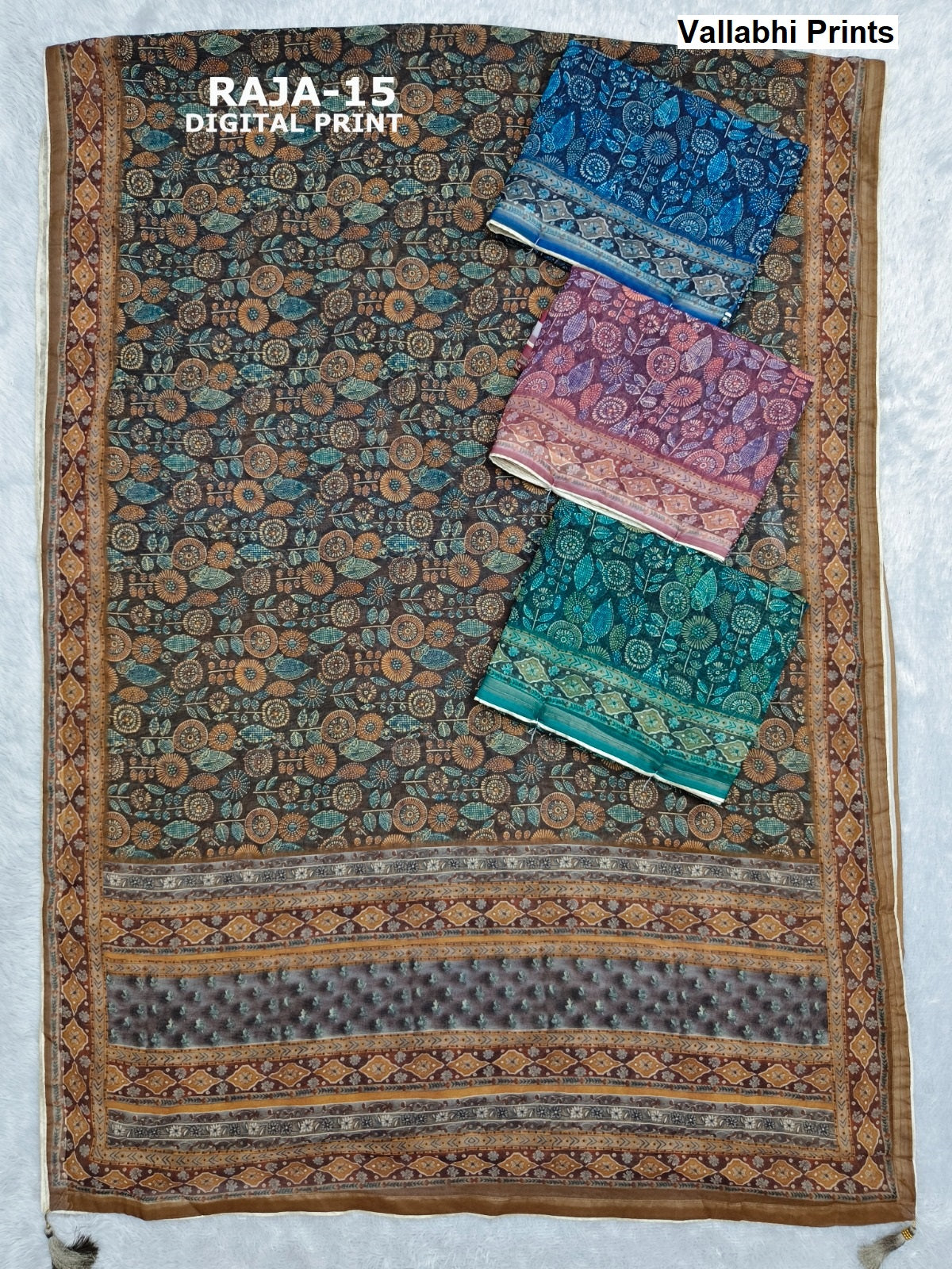 Raja Vallabhi Prints Weightless Sarees Wholesale Price