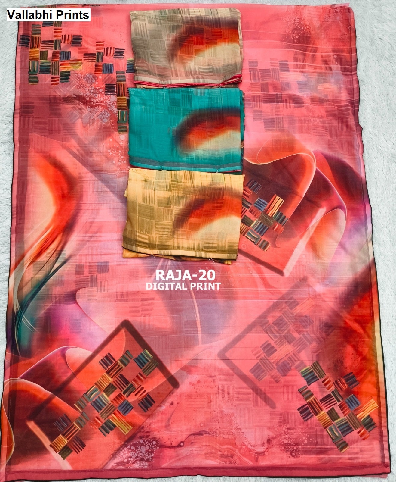 Raja Vallabhi Prints Weightless Sarees Wholesale Price
