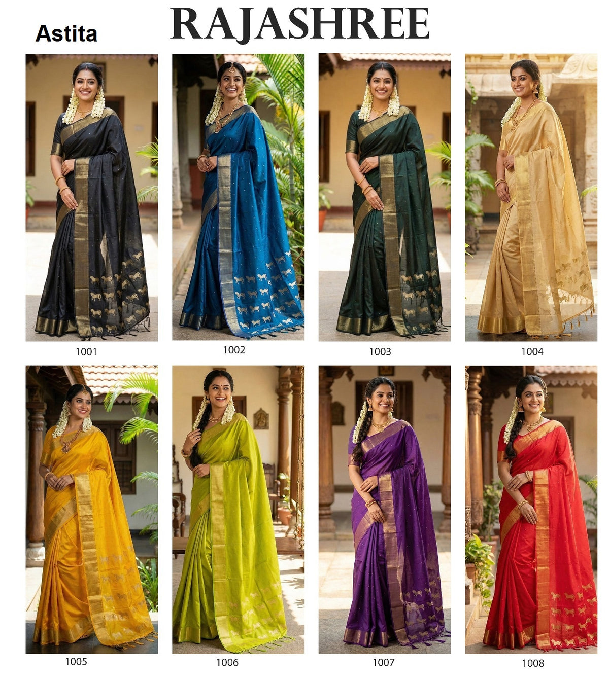 Rajashree Astita Soft Silk Sarees Supplier Ahmedabad