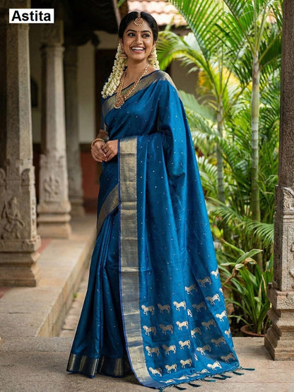 Rajashree Astita Soft Silk Sarees Supplier Ahmedabad