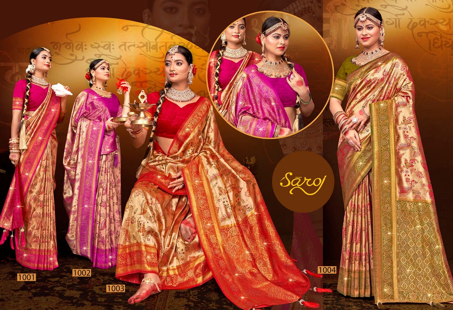 Rajgharana Saroski Vol 5 Saroj Silk Sarees Wholesale Price
