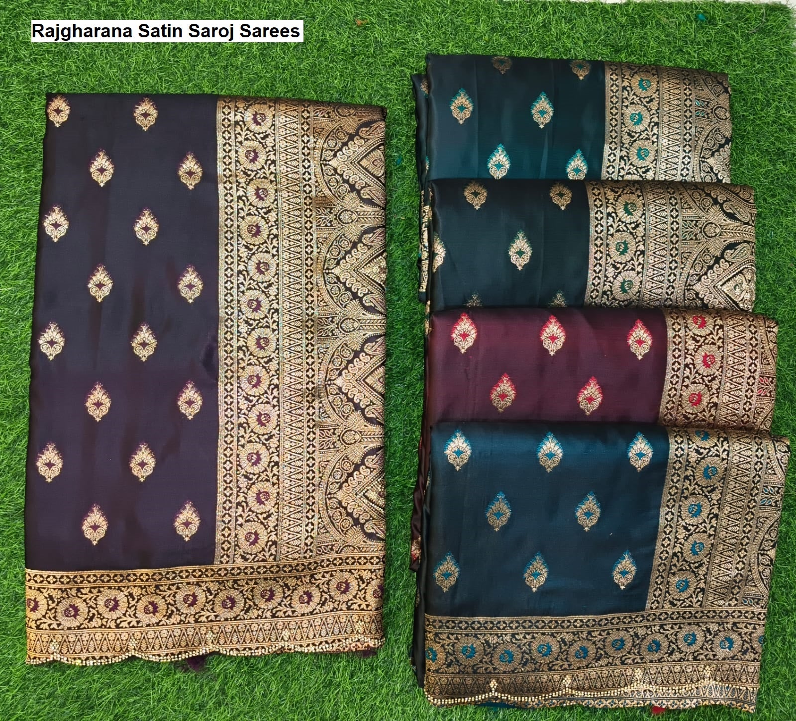 Rajgharana Satin Saroj Sarees Exporter