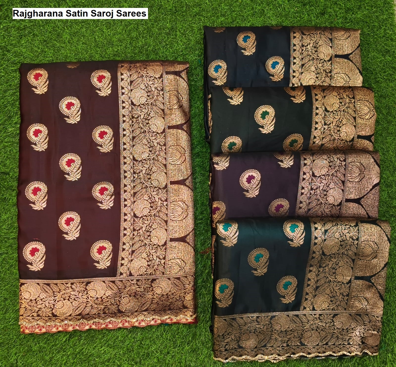 Rajgharana Satin Saroj Sarees Exporter