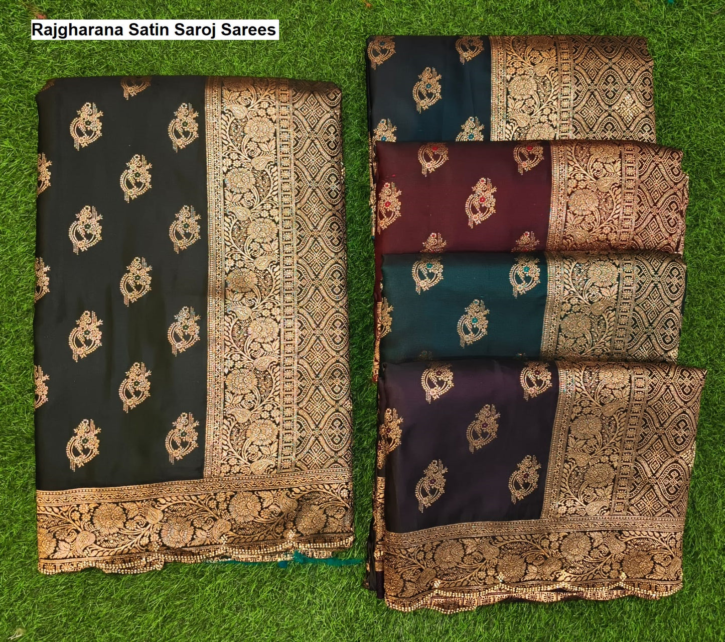 Rajgharana Satin Saroj Sarees Exporter