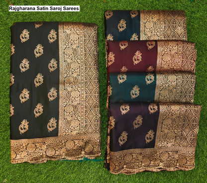 Rajgharana Satin Saroj Sarees Exporter