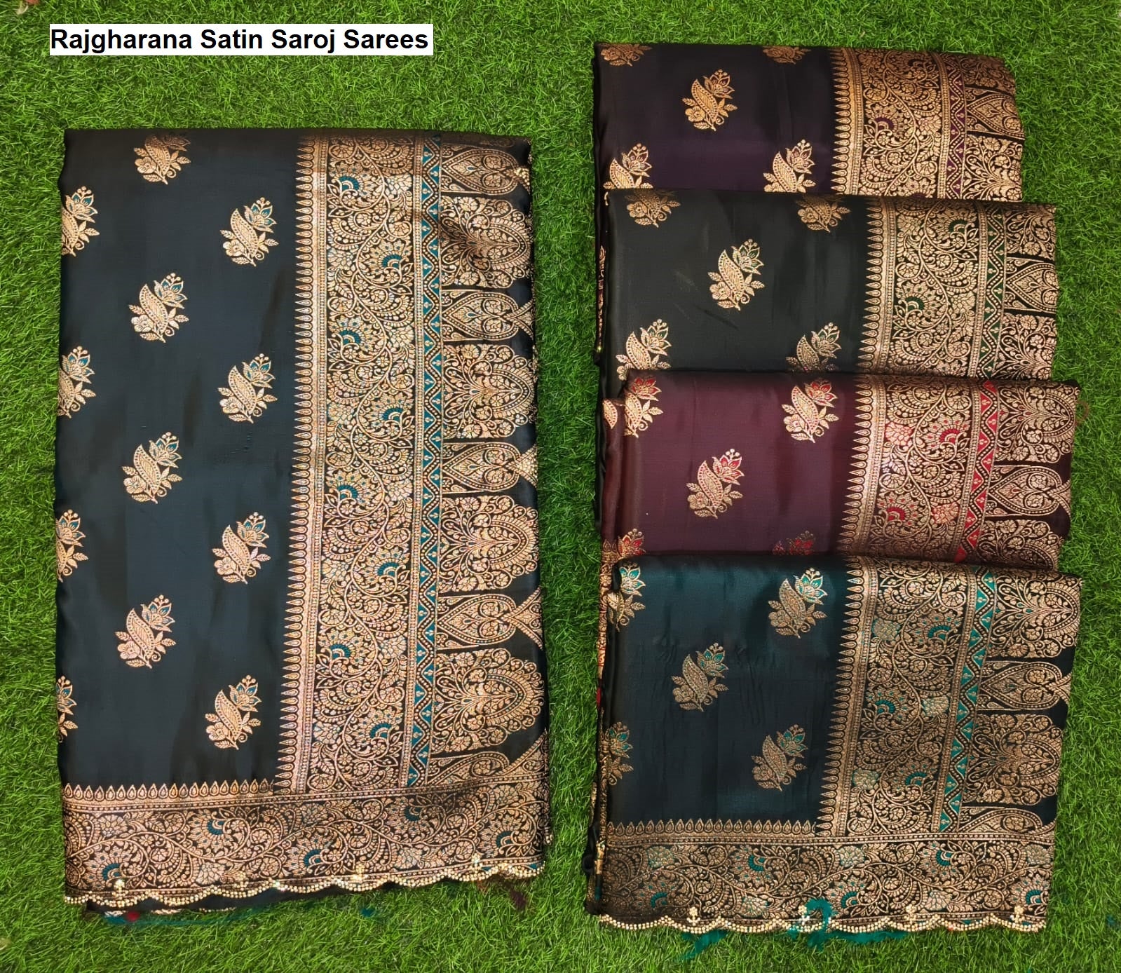 Rajgharana Satin Saroj Sarees Exporter