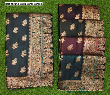 Rajgharana Satin Saroj Sarees Exporter