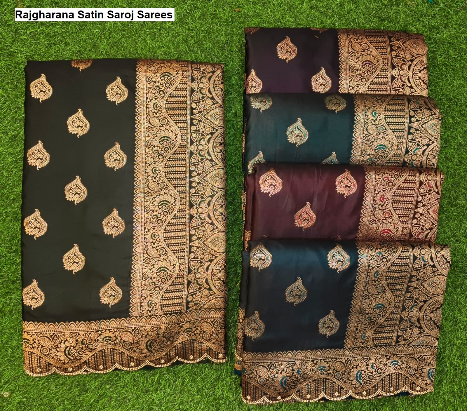 Rajgharana Satin Saroj Sarees Exporter