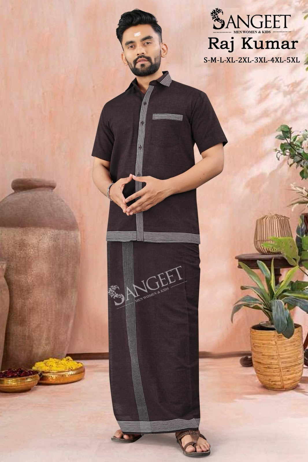 Rajkumar Sangeet Handloom Mens Dhoti Shirts Exporter Ahmedabad