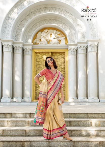 Rajmata 143-148 Rajpath Tissue Silk Sarees Wholesale Price