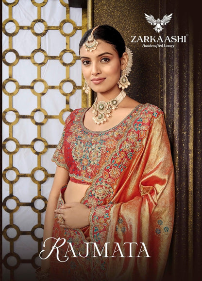 Rajmata Zarkaashi Tissue Sarees Manufacturer India