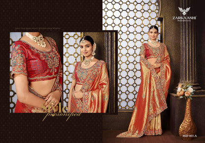 Rajmata Zarkaashi Tissue Sarees Manufacturer India