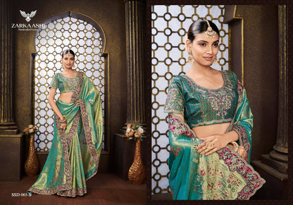Rajmata Zarkaashi Tissue Sarees Manufacturer India