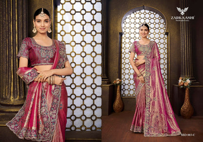 Rajmata Zarkaashi Tissue Sarees Manufacturer India