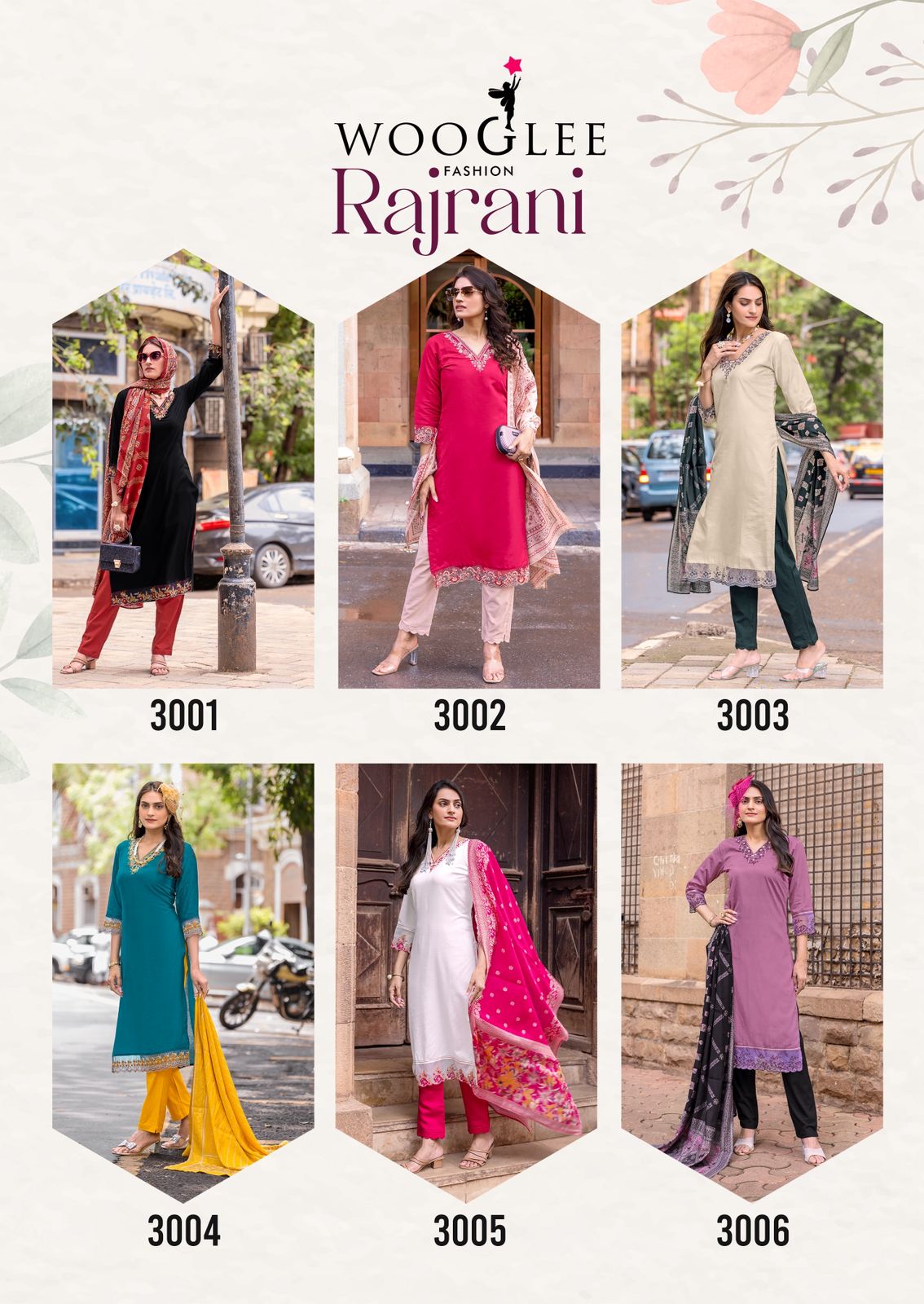 Rajrani Wooglee Viscose Weaving Readymade Pant Style Suits Supplier
