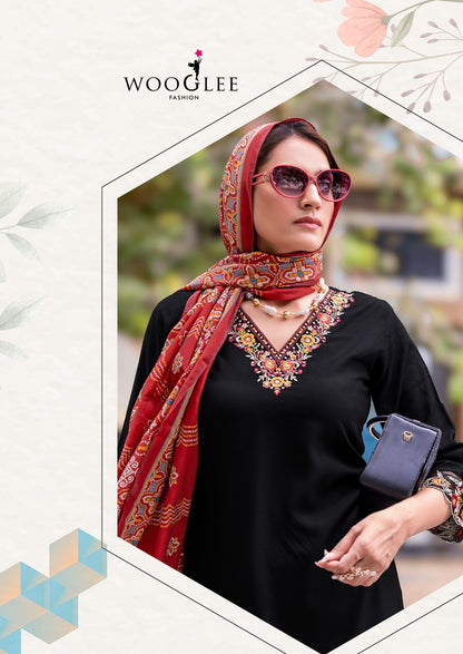 Rajrani Wooglee Viscose Weaving Readymade Pant Style Suits Supplier