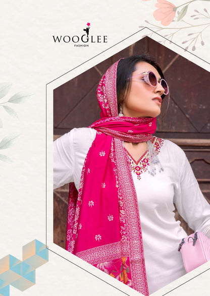 Rajrani Wooglee Viscose Weaving Readymade Pant Style Suits Supplier