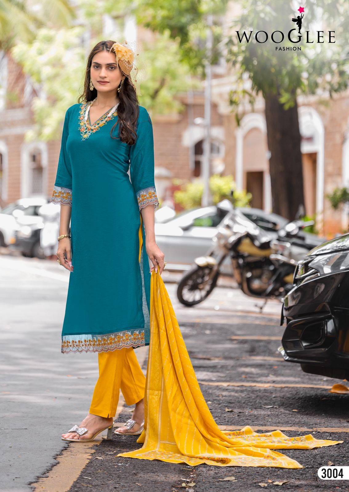 Rajrani Wooglee Viscose Weaving Readymade Pant Style Suits Supplier
