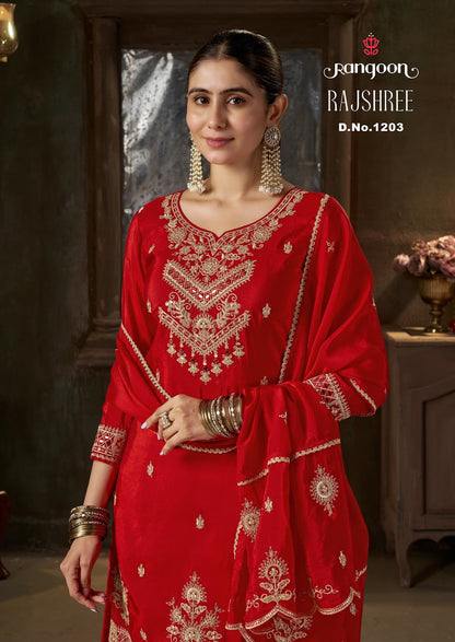 Rajshree Rangoon Crush Readymade Suits Exporter Gujarat