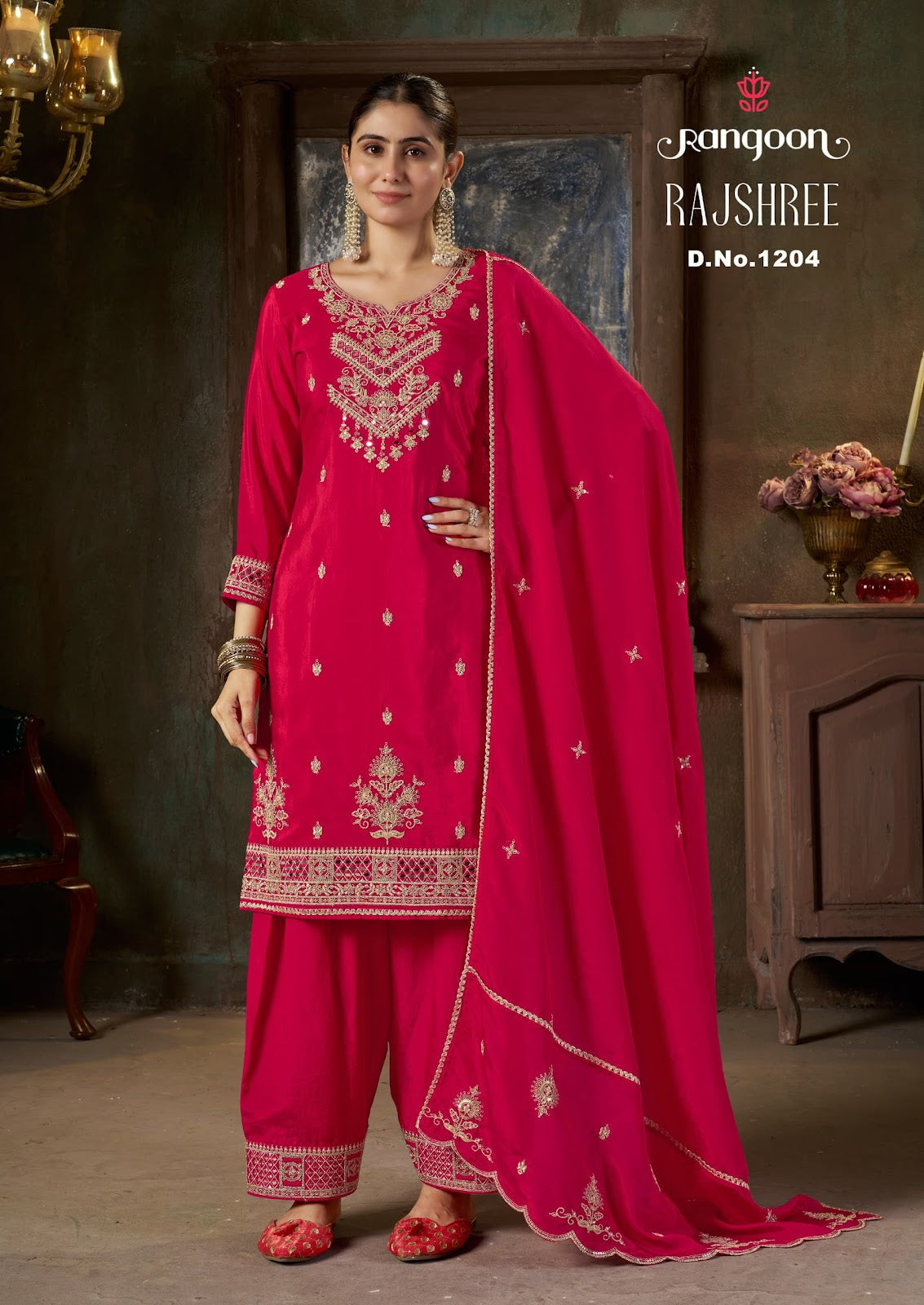 Rajshree Rangoon Crush Readymade Suits Exporter Gujarat