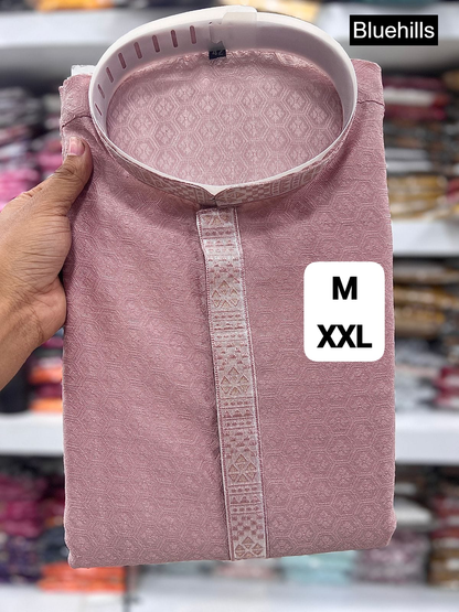 Rajtilak 5.0 Bluehills Jacquard Silk Mens Kurta Exporter India