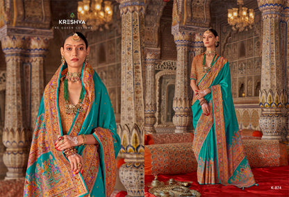 Rajtilak 871-876 Kreshva Pv Silk Sarees Wholesale Price
