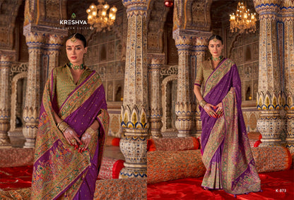 Rajtilak 871-876 Kreshva Pv Silk Sarees Wholesale Price