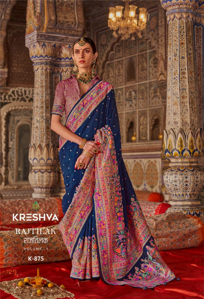Rajtilak 871-876 Kreshva Pv Silk Sarees Wholesale Price