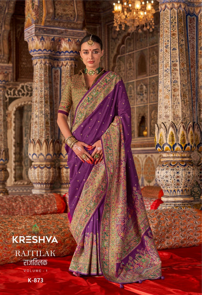 Rajtilak 871-876 Kreshva Pv Silk Sarees Wholesale Price
