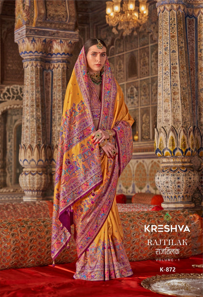 Rajtilak 871-876 Kreshva Pv Silk Sarees Wholesale Price