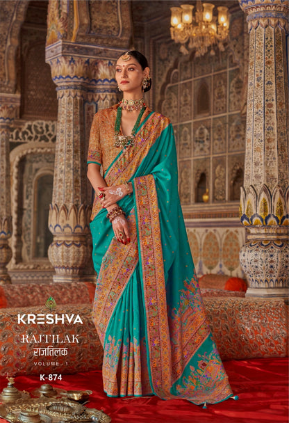 Rajtilak 871-876 Kreshva Pv Silk Sarees Wholesale Price